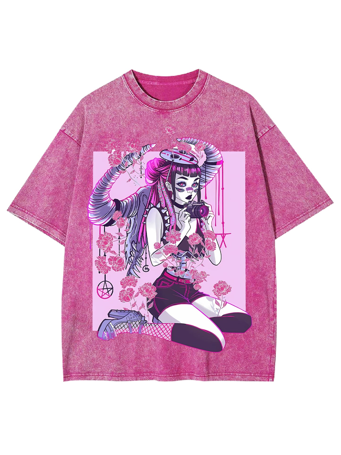 ENIGMATIC GIRL WASHED TSHIRT