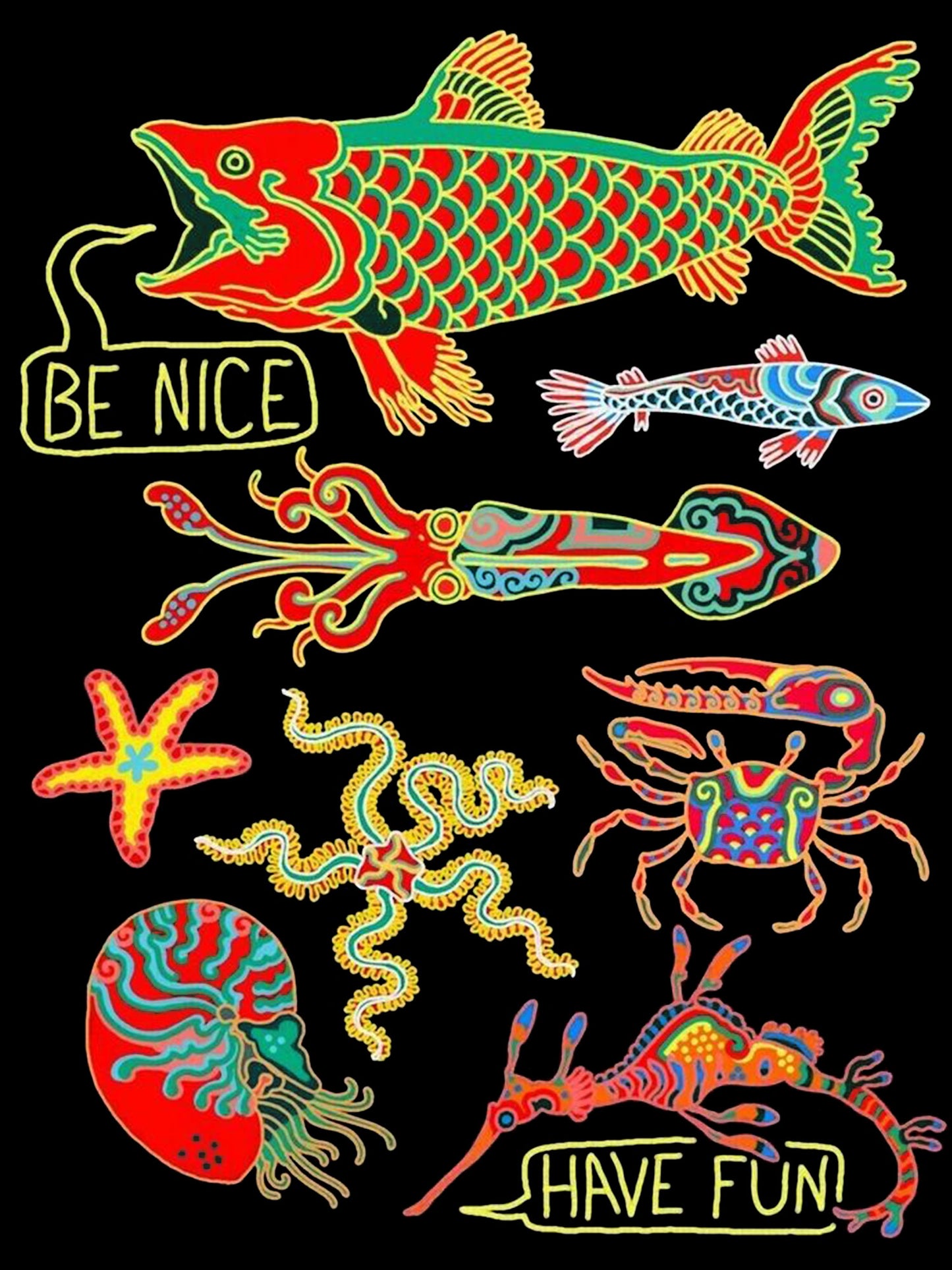 BE NICE HAVE FUN WASHED TSHIRT