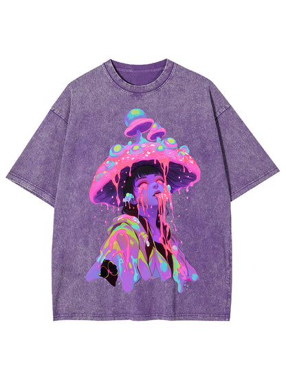 MUSHROOM DREAMSCAPE WASHED TSHIRT