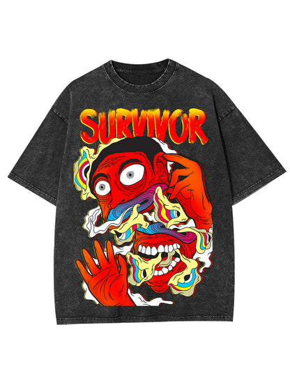 SURVIVOR WASHED TSHIRT