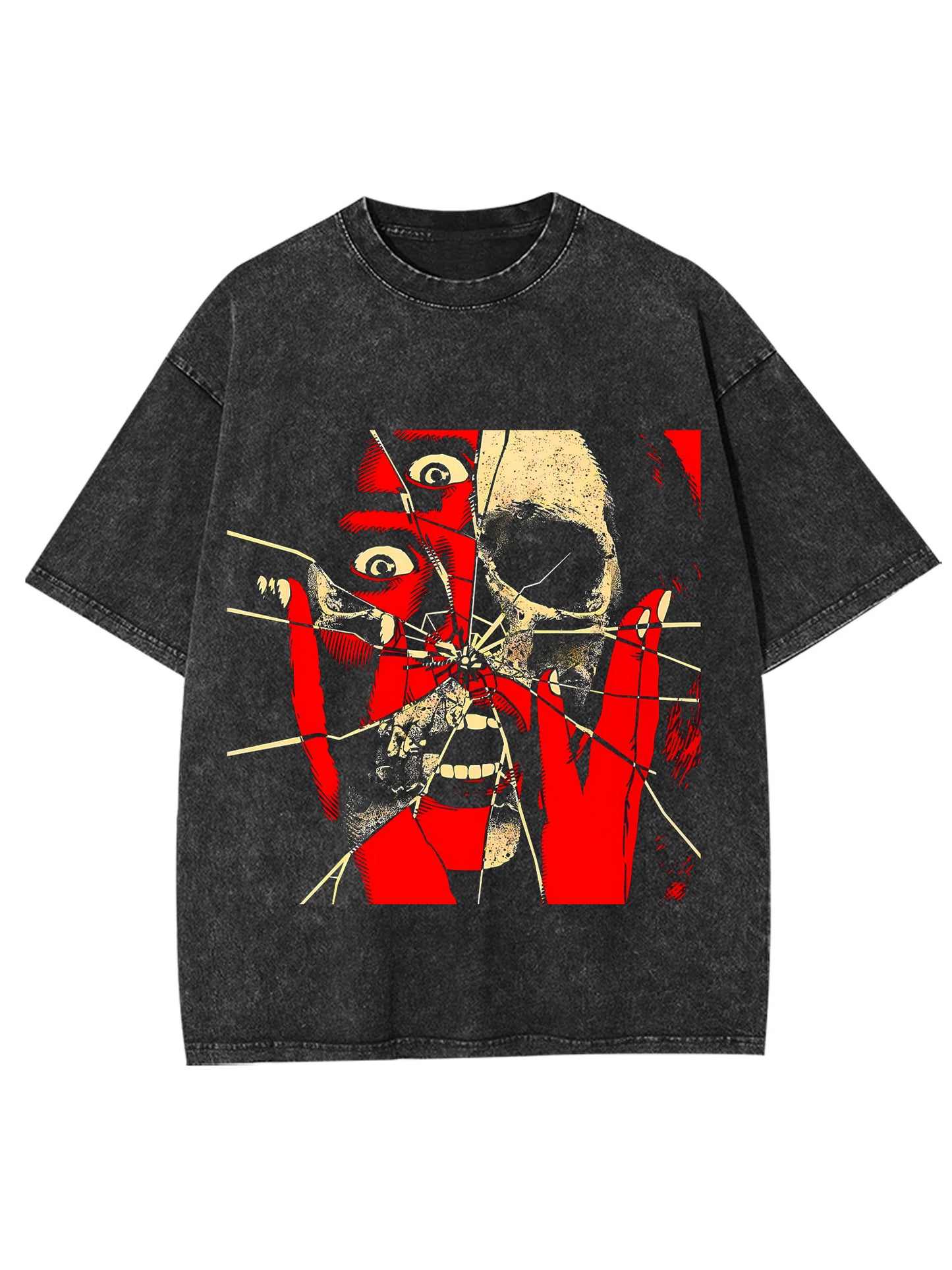 SHATTERED SKULL WASHED TSHIRT