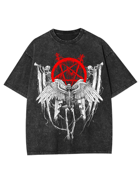 THE DARK ANGEL OF DEATH WASHED TSHIRT