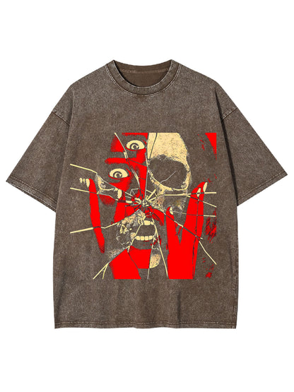 SHATTERED SKULL WASHED TSHIRT