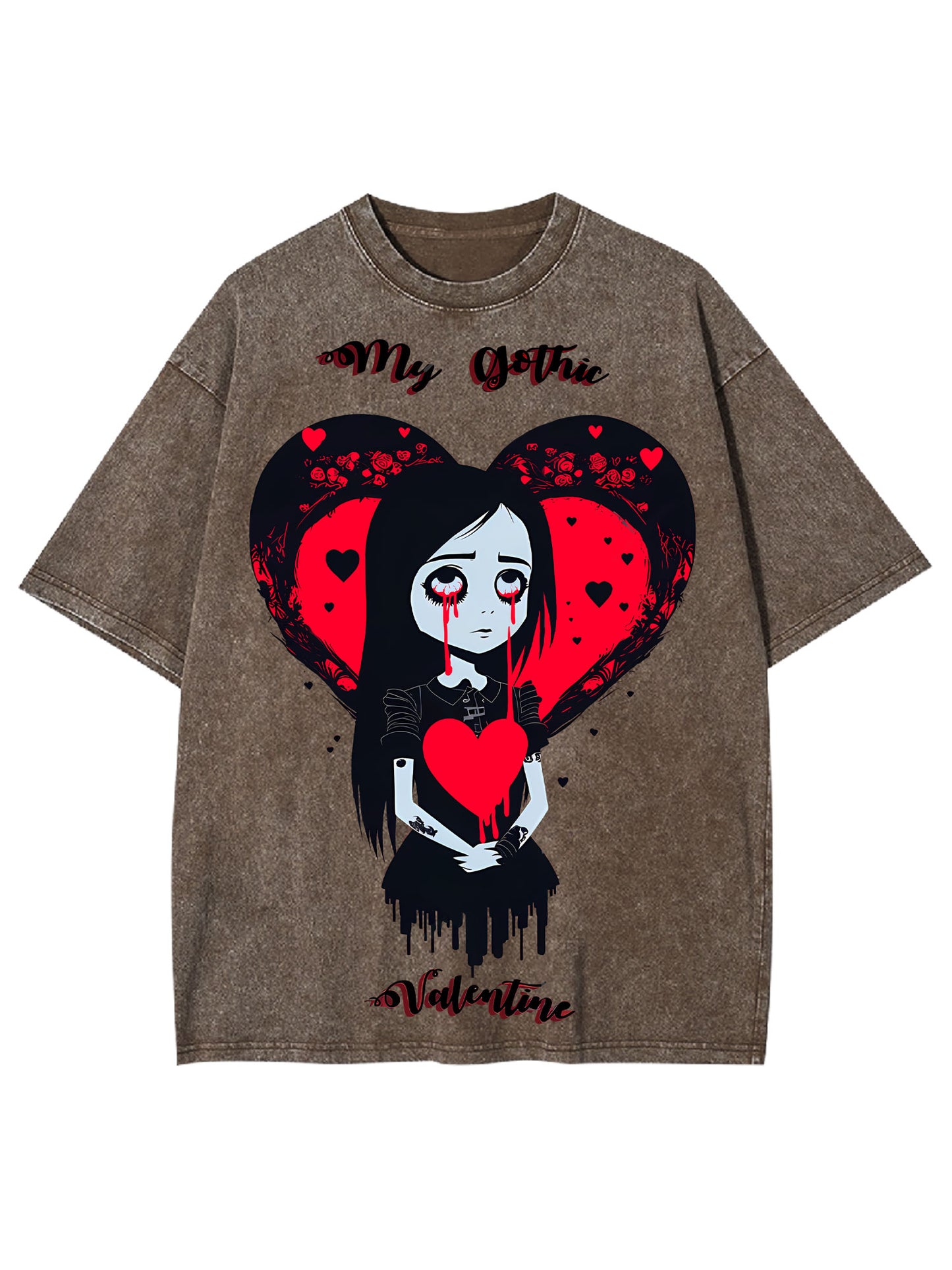 MY GOTHIC VALENTINE WASHED TSHIRT