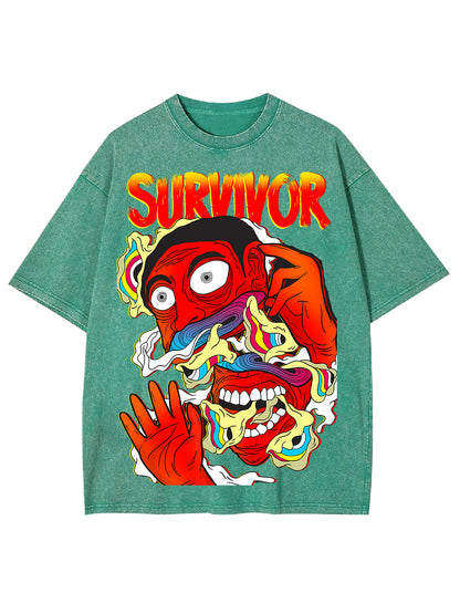 SURVIVOR WASHED TSHIRT