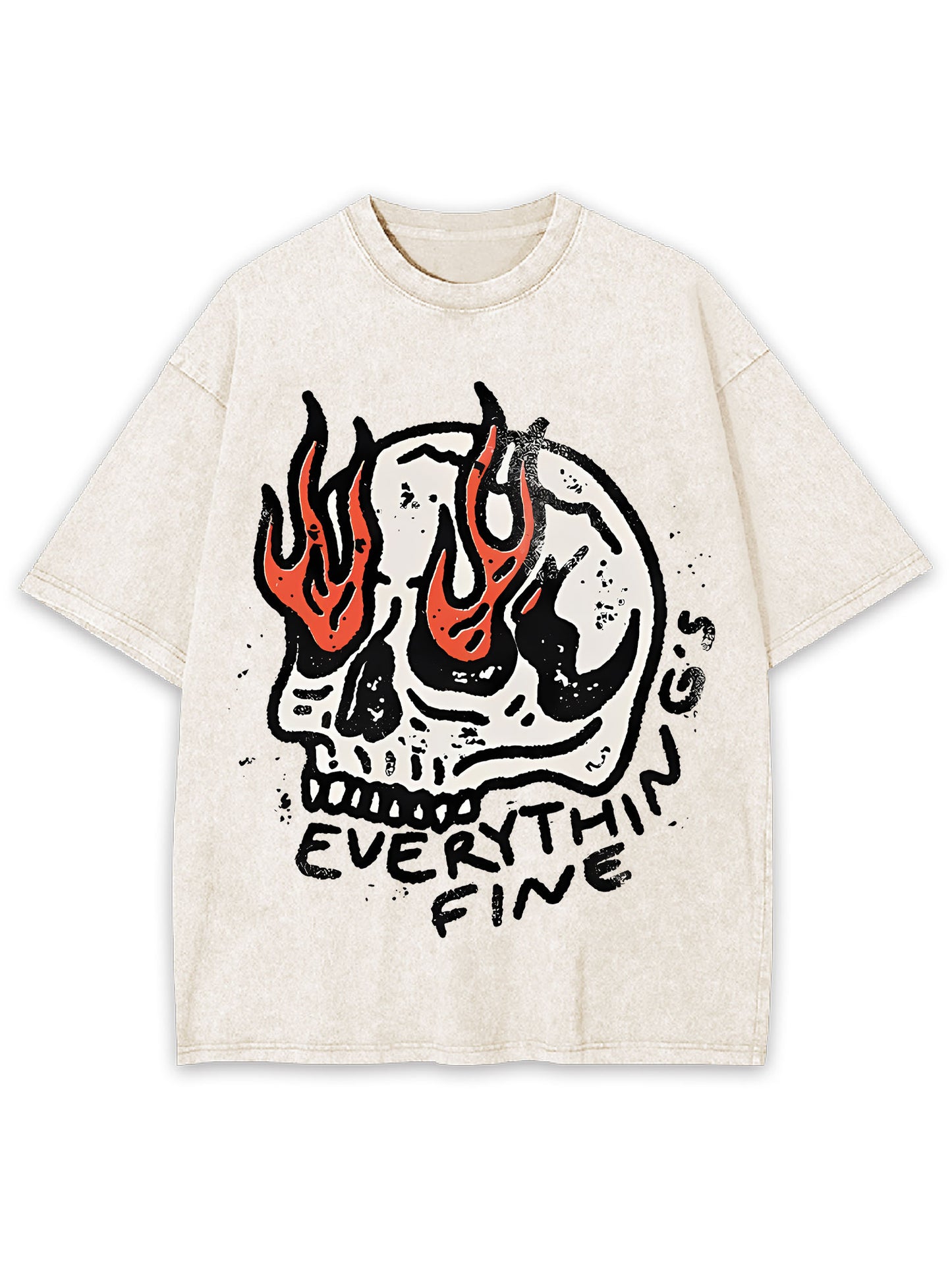 EVERYTHING'S FINE WASHED TSHIRT