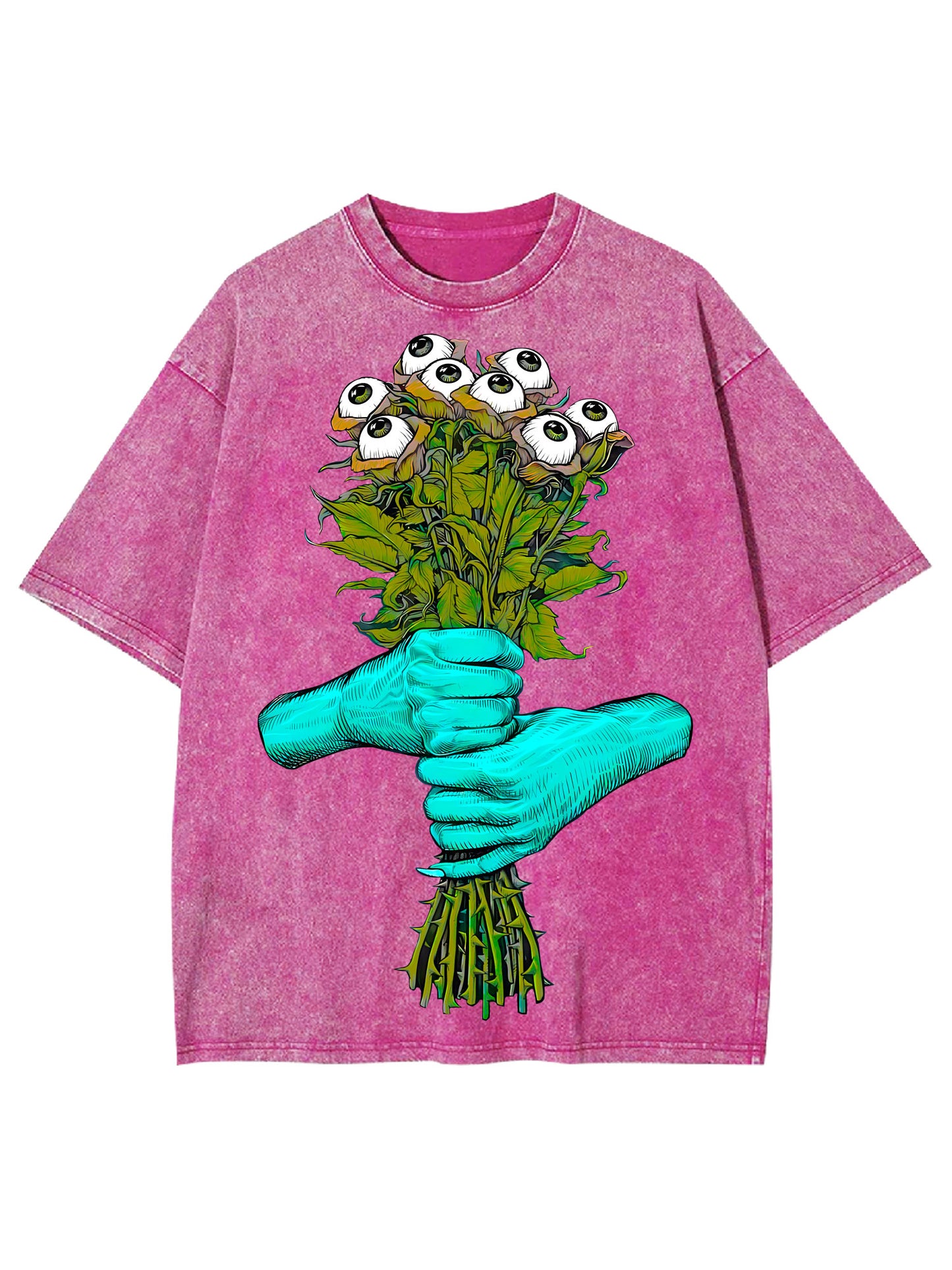 EYE BALL BOUQUET WASHED TSHIRT