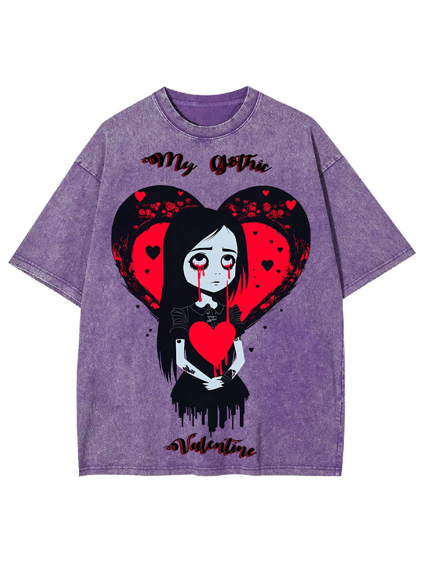 MY GOTHIC VALENTINE WASHED TSHIRT