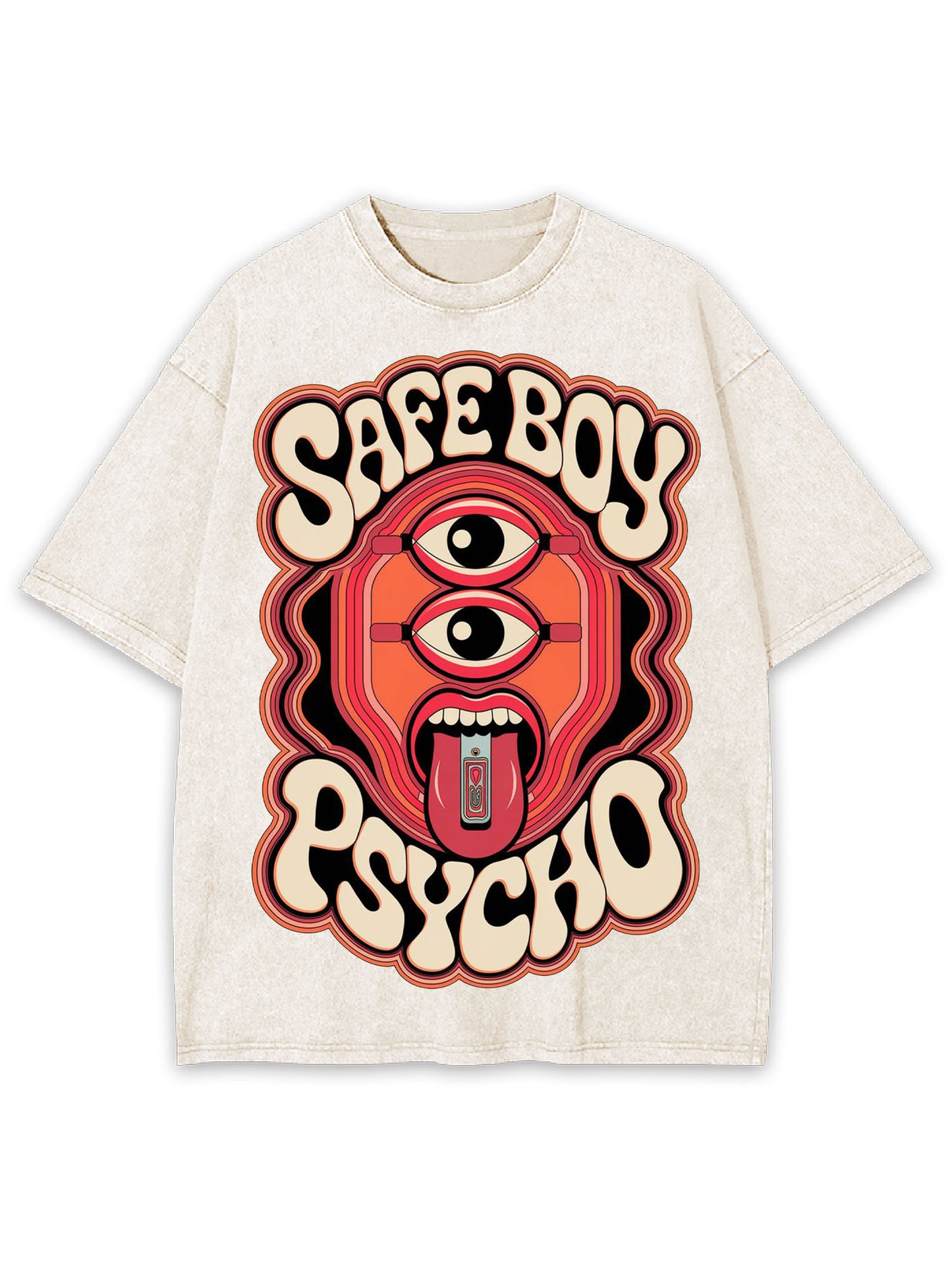 SAFE BOY PSYCHO WASHED TSHIRT