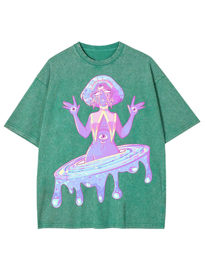 THREE EYED GOD WASHED TSHIRT