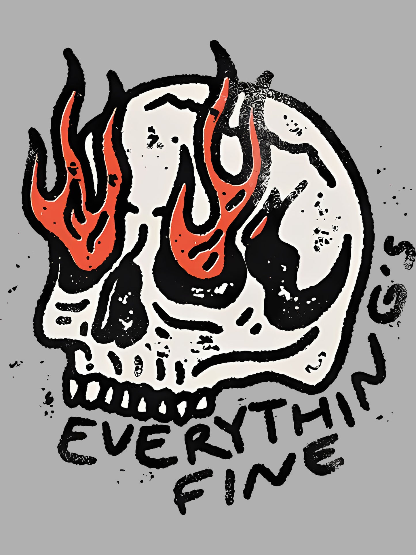 EVERYTHING'S FINE WASHED TSHIRT