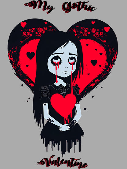 MY GOTHIC VALENTINE WASHED TSHIRT