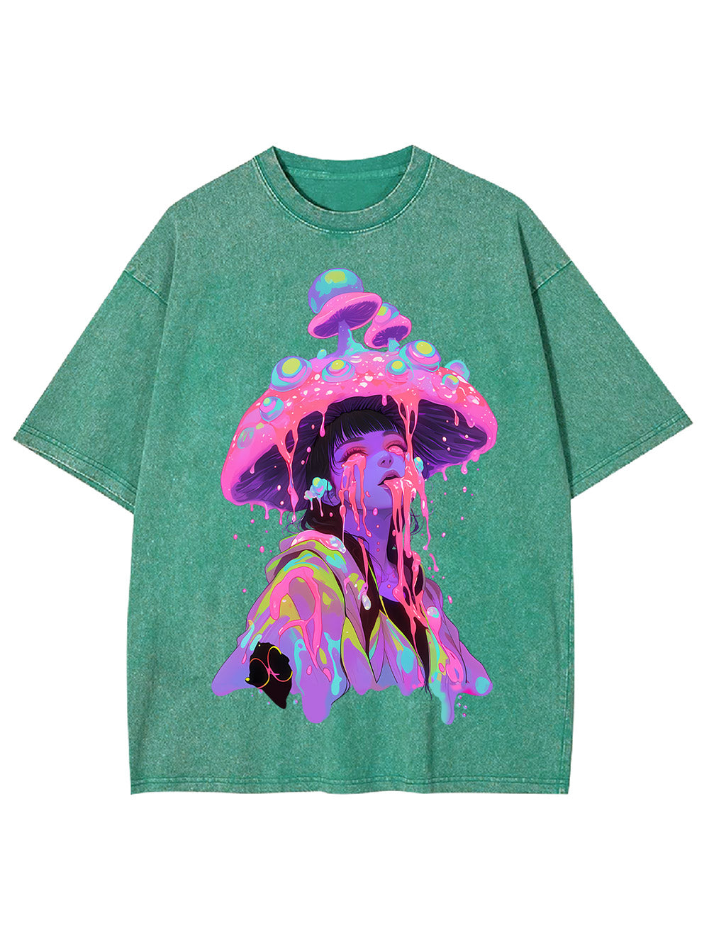 MUSHROOM DREAMSCAPE WASHED TSHIRT