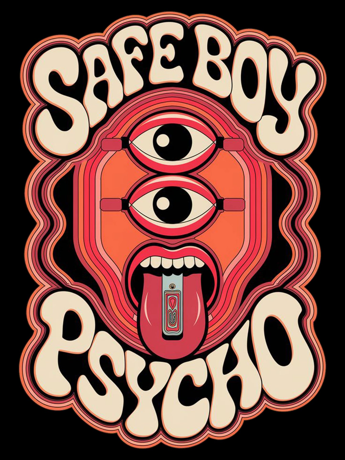 SAFE BOY PSYCHO WASHED TSHIRT