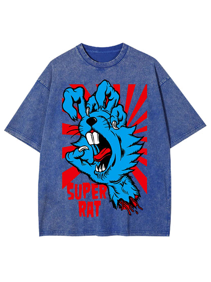 SUPER RAT WASHED TSHIRT