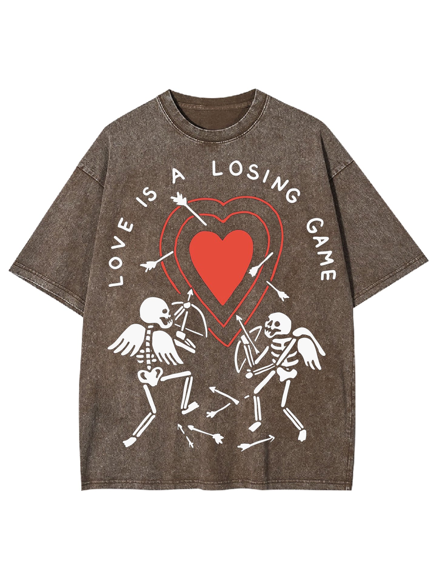 LOVE IS A LOSING GAME WASHED TSHIRT