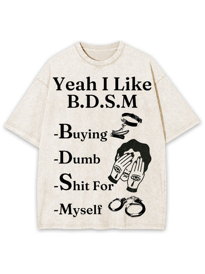 BDSM WASHED TSHIRT