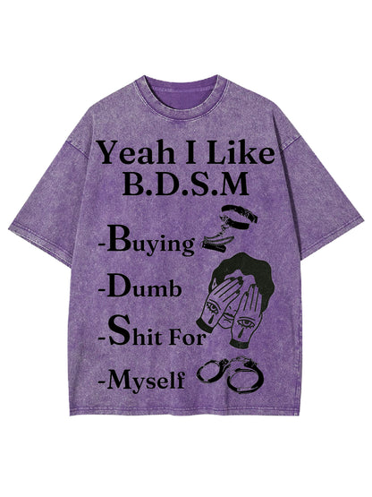 BDSM WASHED TSHIRT