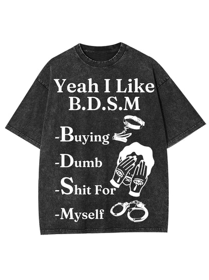 BDSM WASHED TSHIRT