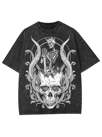 SKELETON KING WASHED TSHIRT