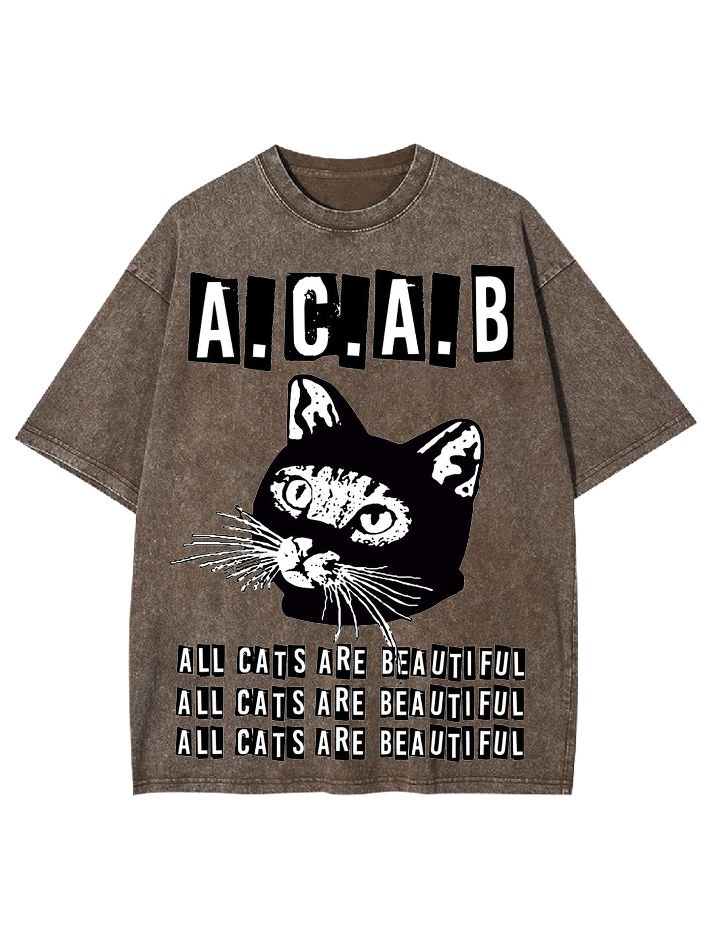 ALL CATS ARE BEAUTIFUL WASHED TSHIRT