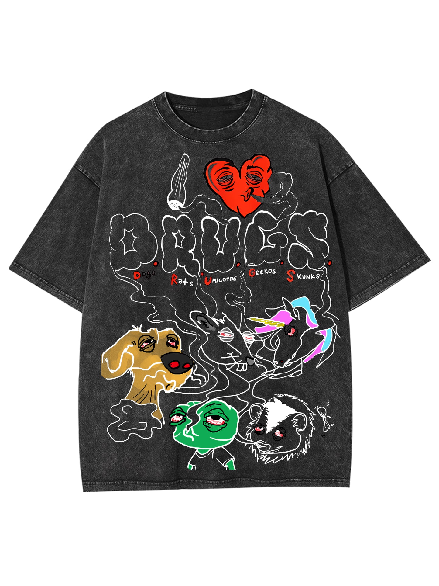 DRUGS WASHED TSHIRT