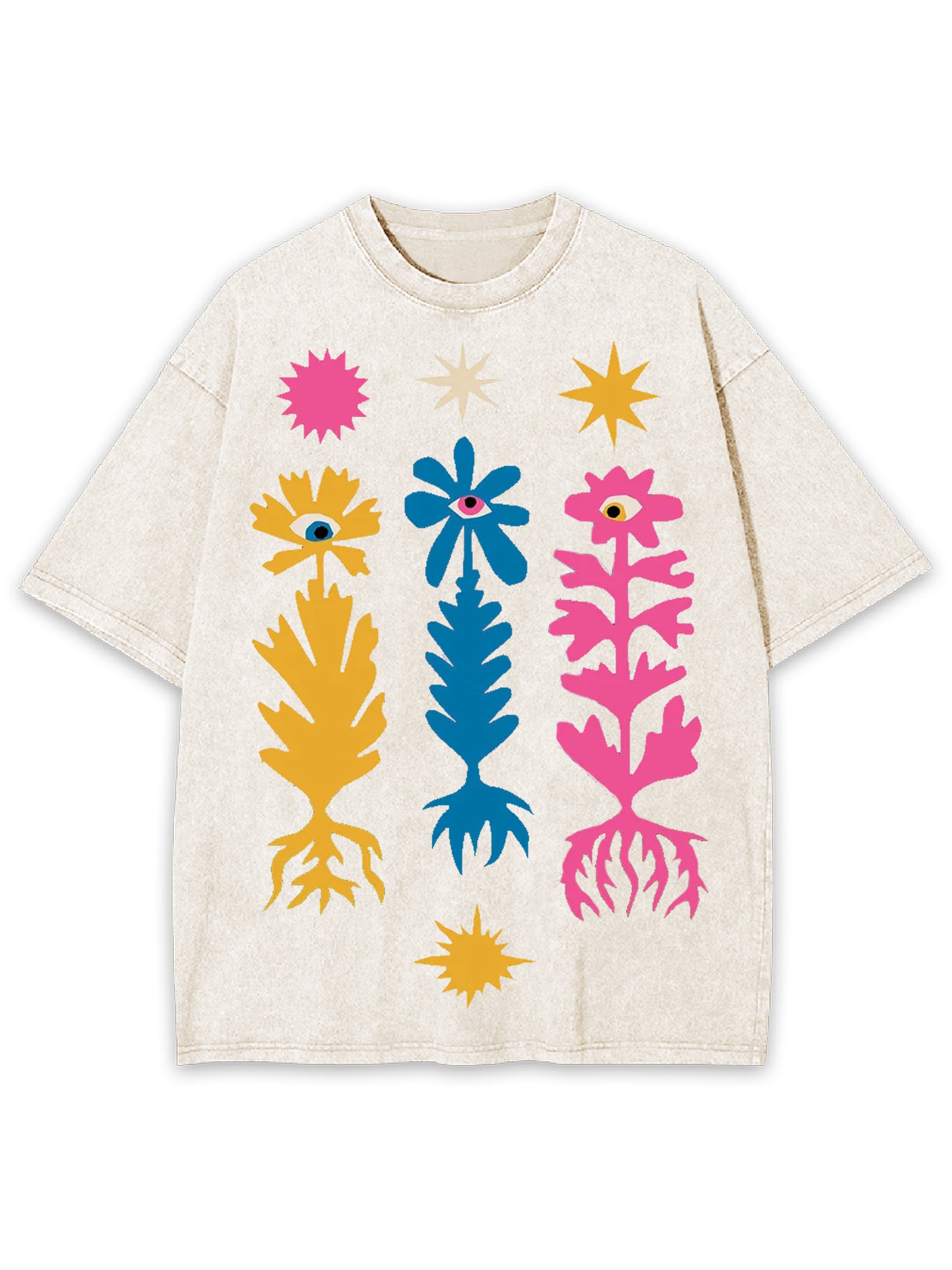 FLOWER WASHED TSHIRT