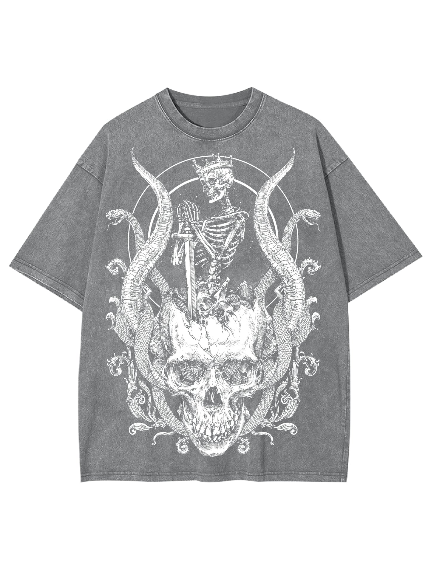 SKELETON KING WASHED TSHIRT