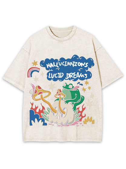 HALLUCINATIONS  LUCID DREAMS WASHED TSHIRT