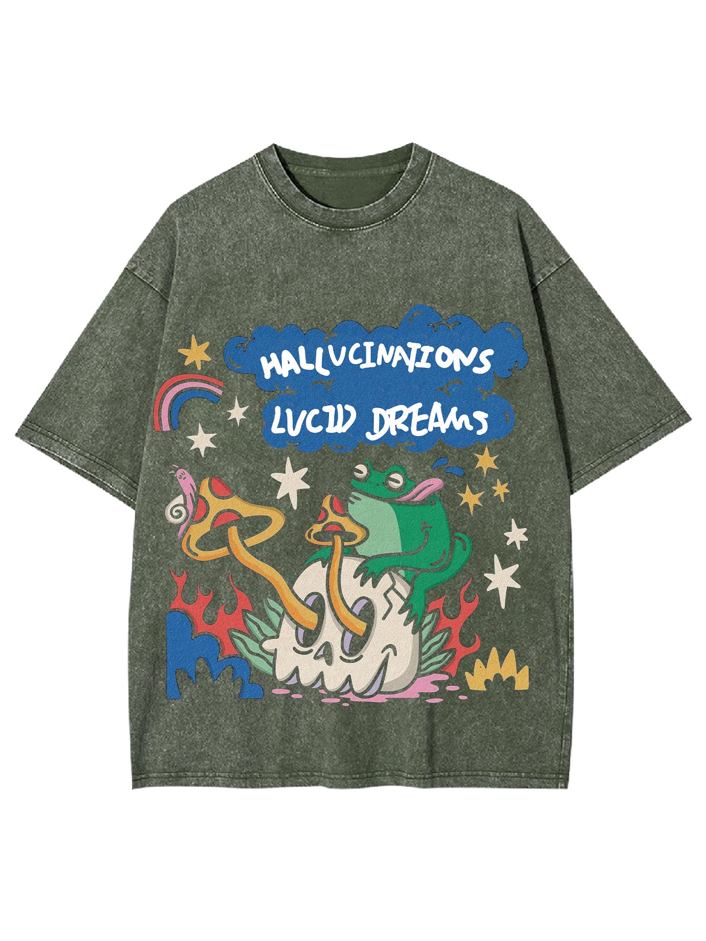 HALLUCINATIONS  LUCID DREAMS WASHED TSHIRT