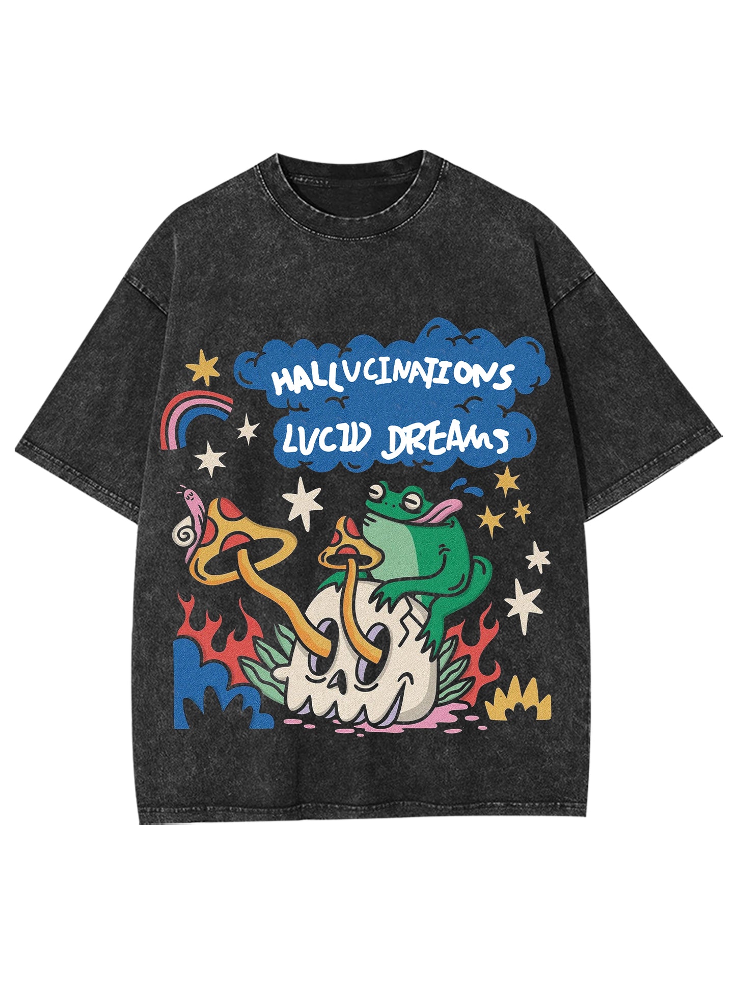 HALLUCINATIONS  LUCID DREAMS WASHED TSHIRT