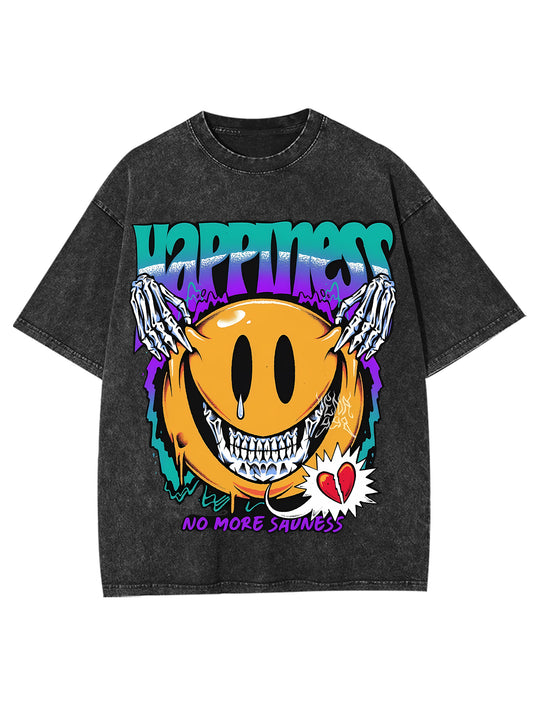 HAPPINESS WASHED TSHIRT