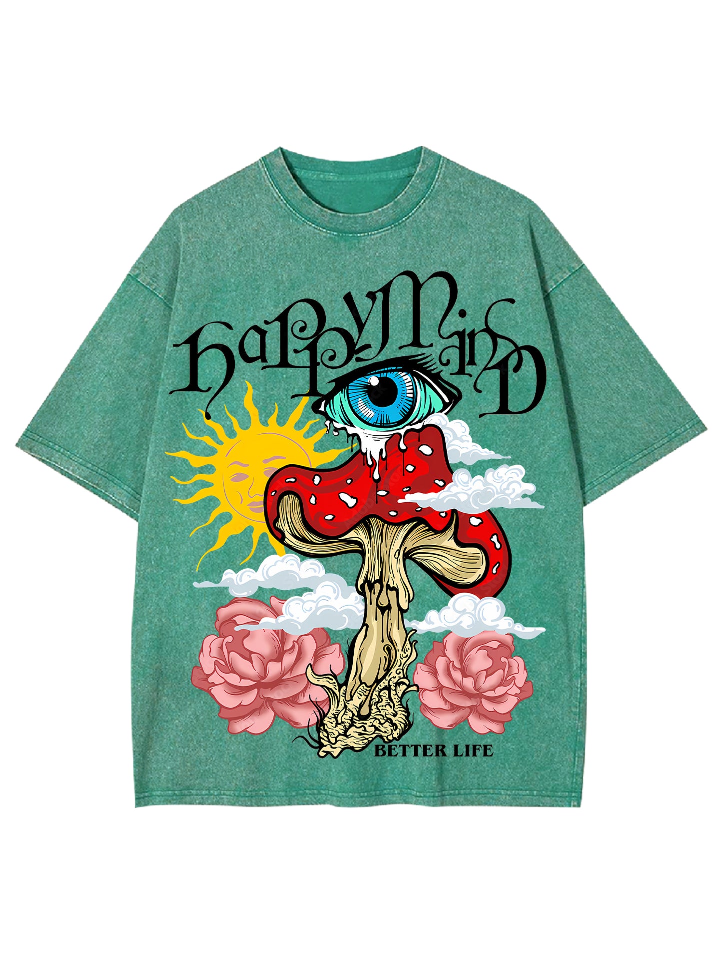 HAPPYMIND WASHED TSHIRT