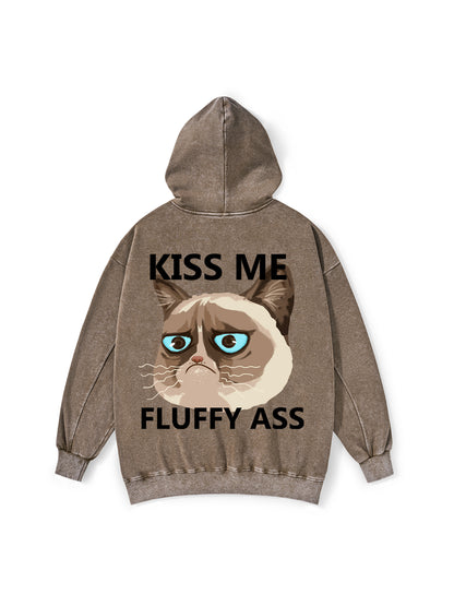 KISS ME FLUFFY YOU WASHED HOODIE