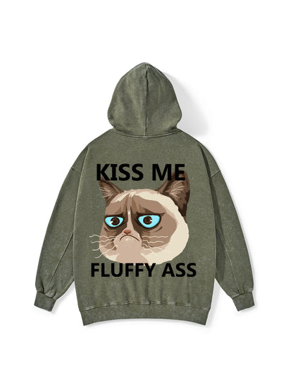 KISS ME FLUFFY YOU WASHED HOODIE