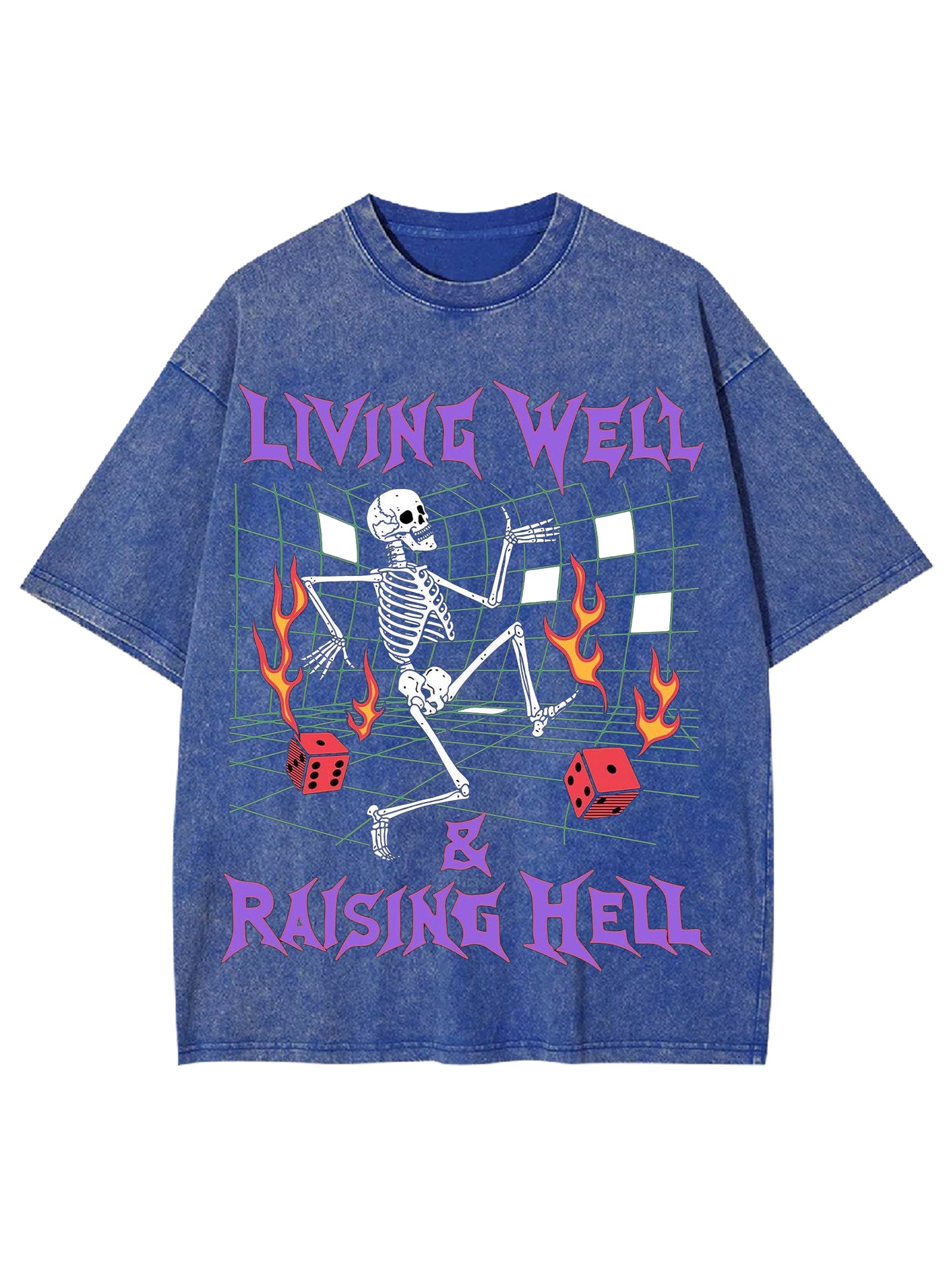 LIVING WELL, RAISING HELL WASHED TSHIRT