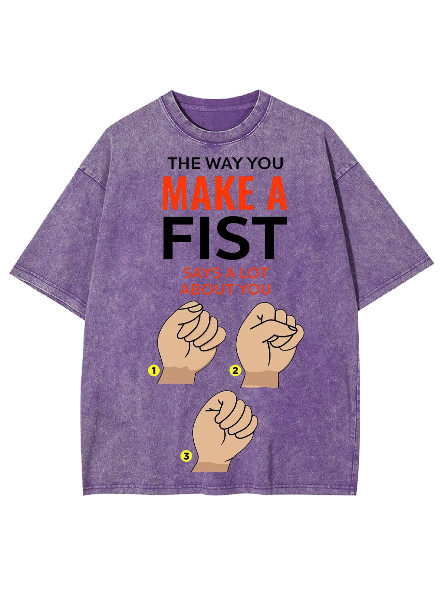 MAKE A FIST WASHED TSHIRT