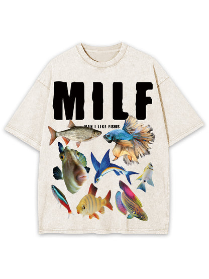 MILF SHIRT WASHED TSHIRT