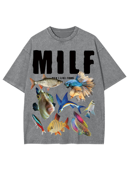 MILF SHIRT WASHED TSHIRT