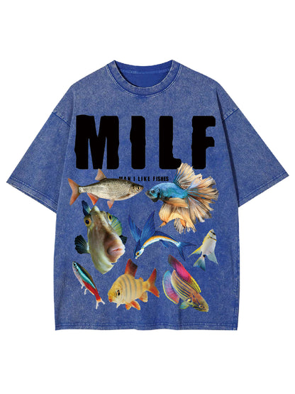 MILF SHIRT WASHED TSHIRT