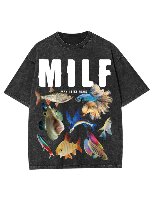 MILF SHIRT WASHED TSHIRT