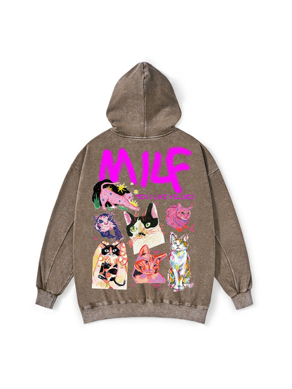 MILF WASHED HOODIE