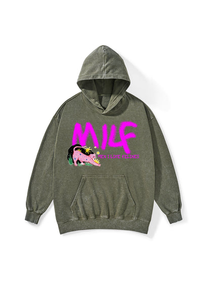 MILF WASHED HOODIE