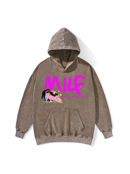 MILF WASHED HOODIE