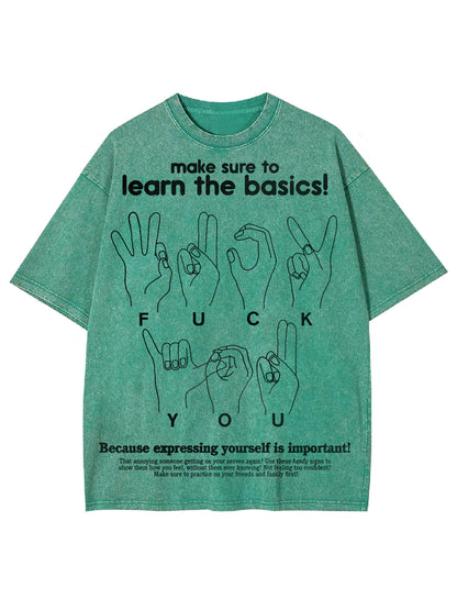 MAKE SURE TO LEARN THE BASICS! WASHED TSHIRT