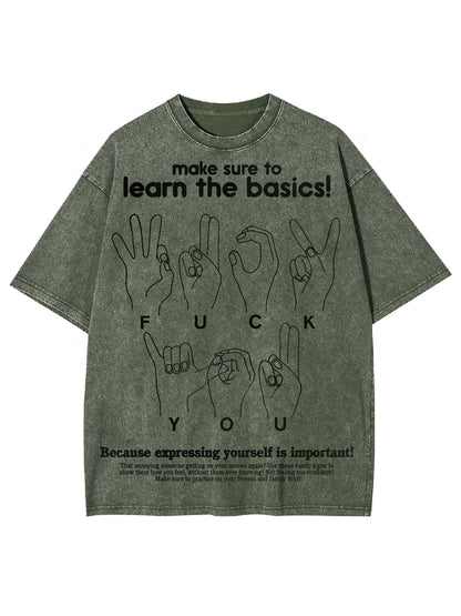 MAKE SURE TO LEARN THE BASICS! WASHED TSHIRT