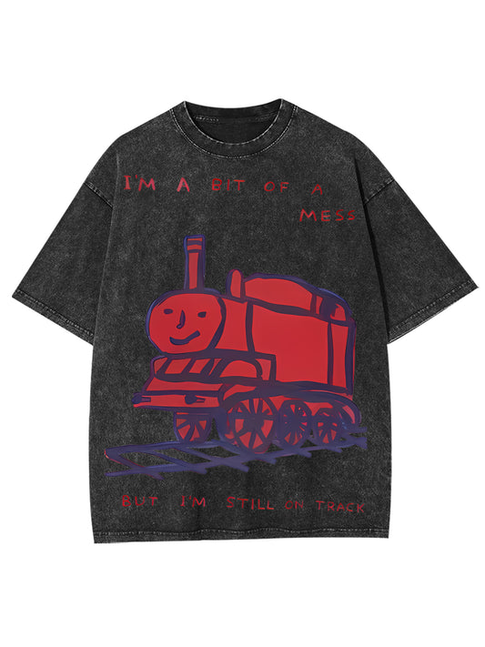 TRAIN WASHED TSHIRT