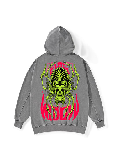 BLACK WIDOW WASHED HOODIE