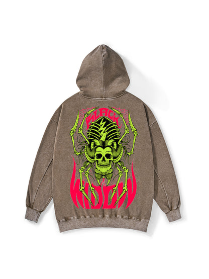 BLACK WIDOW WASHED HOODIE