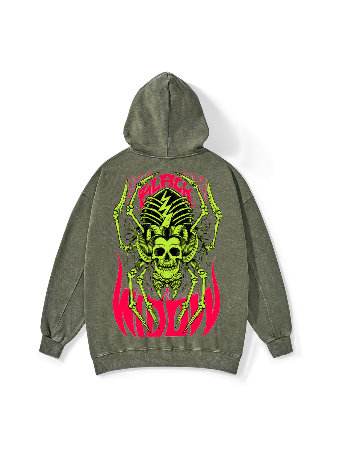 BLACK WIDOW WASHED HOODIE